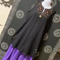 16-56❤️刺繍 コットン チュニック エスニック アジアンのサムネイル
