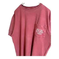 comfort colors Tシャツ 胸ポケット　ワンポイント　レッド　XL