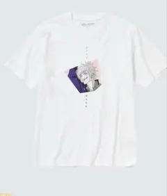 呪術廻戦　五条悟　ユニクロ　GU UNIQLO Tシャツ　2枚セット　ホワイト ユニクロが呪術廻戦とコラボ、五条悟と夏油傑をプリントしたTシャツ発売