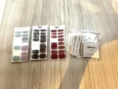 【新品】ohora 一分使用 ネイルシール＆やすり＆prep padセット