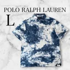 希少/極美品 POLO RALPH LAUREN ポロシャツ 半袖 L ブルー