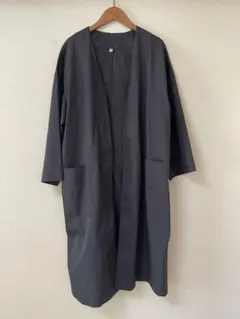 無印良品 ☆ MUJI ONE SIZE ロング ジャケット ダークグレー