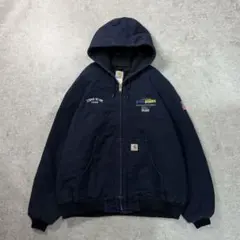希少■カーハート【XL】アクティブジャケット ダックパーカー ワッペン 刺繍