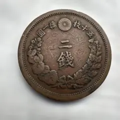 明治年号 龍デザイン 旧貨幣 2枚セット 明治八年 二銭銅貨 龍図 ⑩ - メルカリ