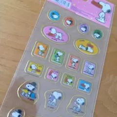 ■スヌーピー 透明ゴールドシール セット