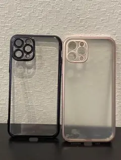 iPhone 11プロ用クリアハード、ソフトケース2個セット