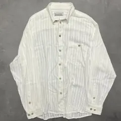 80’s~90’s 北欧系 vintage sheer shirt white