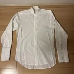 ORIHICA ストライプ ホワイトフォーマルシャツ M