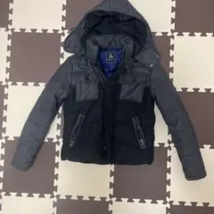 REQUEST ダウンジャケット ブラウン/ブラック