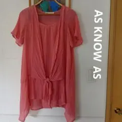 AS KNOW ASチュニック