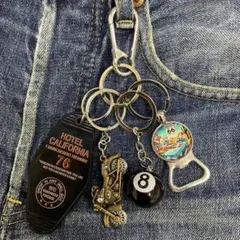 アメカジ キーホルダー セット ストリート ルート66 じゃらじゃら レトロのサムネイル