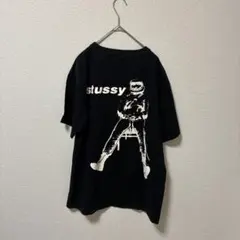 ステューシー　stussy ✖︎チャンピオンブラック Tシャツ Mサイズ