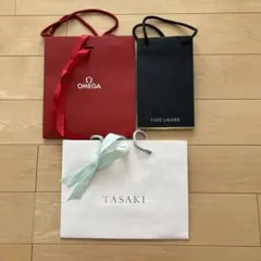OMEGA・ESTEE LAUDER・TASAKI ショップ袋セット