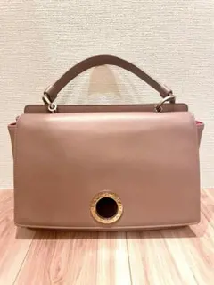 美品✨BVLGARI ブルガリ デュエット　ハンドバッグ ダブルフラップ レザーのサムネイル