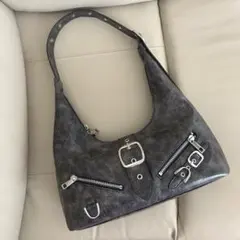 【美品】JEANASIS ベルトワンショルBAG ブラック系 y2kのサムネイル