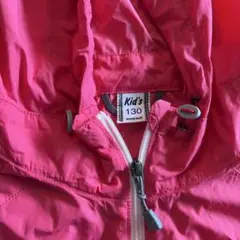 【再値下げ】mont-bell キッズ ウインドブラストパーカ 130 ピンクのサムネイル