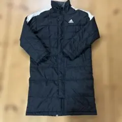 【美品】【フードなし】ベンチコート　adidas 150cm ブラック