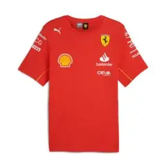 【新品未開封】2024 フェラーリ F1 レプリカTシャツ レッド ロゴ入り