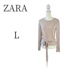 ZARA ザラ　未使用　ニットトップス レディース　長袖　L