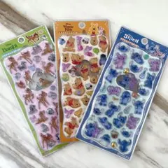 【正規品】プチドロップステッカー ディズニー スティッチ プーさん バンビ