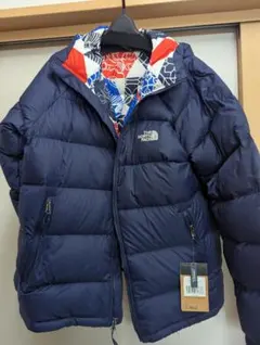 THE NORTH FACE ダウンジャケット ネイビー 和柄のサムネイル