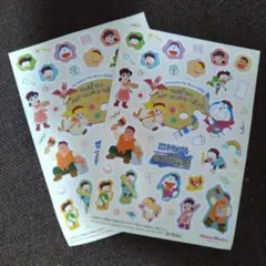 のび太のアートワールド物語 ステッカー 2枚セット
