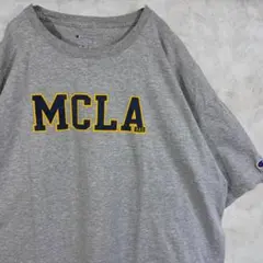 カレッジ【Champion】グッドレギュラー US古着 Tシャツ 3XL グレー