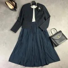 PLST他 セレモニースーツ 紺 M ママスーツ 卒業式 入学式 卒園式 卒入服