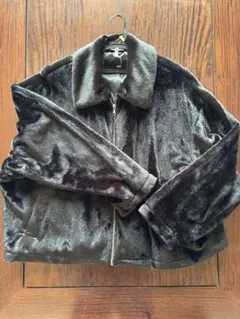 BIGカラ－ファーブルゾン　HARE Sサイズ　ブラック