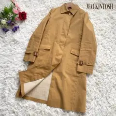 MACKINTOSH イエローゴム引きコート　ステンカラーコート