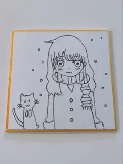 ハンドメイドイラスト 【雪の日。】