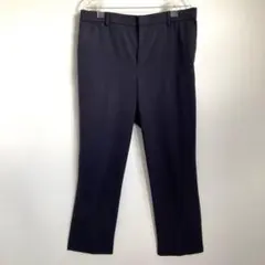 レディース スラックス テーパードパンツ ネイビー