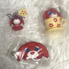 アール　お茶犬　セット　チョコボーロ　前髪クリップ　キーホルダー　ガチャ