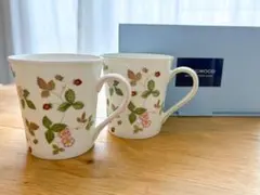 WEDGWOOD ワイルドストロベリー カジュアル　マグペア
