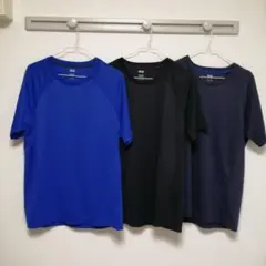 ユニクロDRY-EXANTI-BACTERIALストレッチTシャツ3枚組サイズL