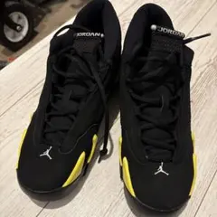 Air Jordan 14 ブラック/イエロー24cm