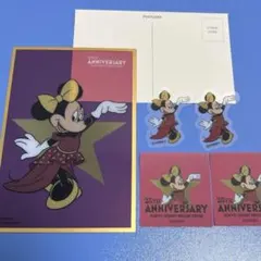 ディズニーストア ポストカード ステッカー バラ売 25th ミニー