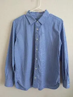 洗いざらしブロードレギュラーカラー長袖シャツ