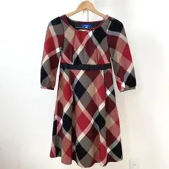 ブルーレーベルクレストブリッジ♡チェックワンピース