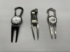 グリーンフォーク 3個セット カラビナ付き、マーカー付き