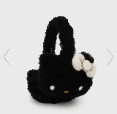 ハローキティ ふわふわイヤーマフ ブラック