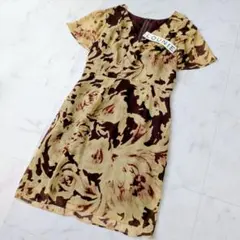【新品タグ付き】LOUNIE（ルーニィ）花柄ワンピース　水彩柄　ドレス　フリルのサムネイル