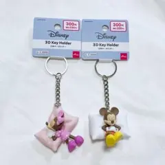 ダイソー　ディズニー　立体キーホルダー　ミッキー　ミニーのサムネイル