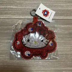 大阪関西万博 ミャクミャク キラキラレザーキーホルダー キティ