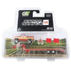 GMC K2500 ピックアップ Wグースネックフラットベッドトレーラーブルー