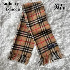 【専用の】美品★バーバリーロンドン　ノバチェック カシミヤ　マフラー