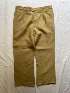 古着 リネンタックパンツ リネンパンツ 極太 ワイドパンツ ストリートのサムネイル