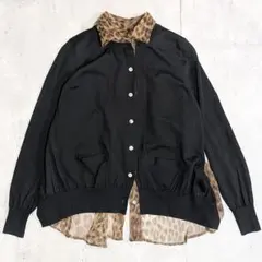 【レア】サカイ sacai カーディガン ドッキング Aライン レオパード 2026年最新】sacai カーディガンの人気アイテム - メルカリ