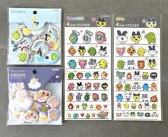 最終値下げ✨たまごっち4サイズステッカー/たまごっちぷっくりピースシール/4点