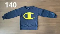 チャンピオン Champion トレーナー 長そで 裏起毛 ネイビー 140